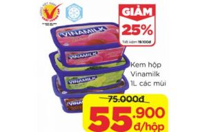 Kem hộp Vinamilk 1L